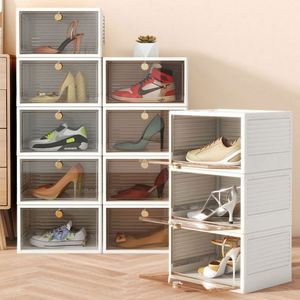 Haogle - Organizador de Oficina de Plástico PP al por Mayor, Caja de Almacenamiento de Zapatos Apilable, Plegable, Multifuncional, Caja Ciega, Combinación DIY - Product Image 1