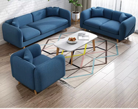 Canapé d'angle en tissu japonais 4 places en forme de L avec pouf pour appartement, salon, décoration, mobilier