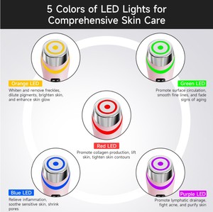 Wellon Última Versión 6 en 1 Dispositivo Portátil Reafirmante <span class=keywords><strong>Facial</strong></span> Pro, Masajeador Lifting <span class=keywords><strong>Facial</strong></span> en Forma de V, Reafirmante de Piel, Blanqueador <span class=keywords><strong>Facial</strong></span> - Product Image 3