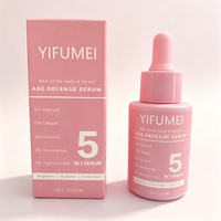 Crème Visage Blanchissante 5 en 1 Correcteur de Taches Sombres Vitamine C Niacinamide Collagène Anti-Âge Éclaircissant Soin de la Peau Crème Visage