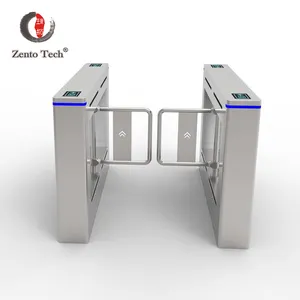 Puerta de barrera de torniquete oscilante de control de acceso completamente automático para peatones de altura de cintura de alta seguridad