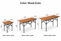 Table pliante portable en métal léger pour camping et pique-nique avec sac de transport pour barbecue extérieur – Vente en gros