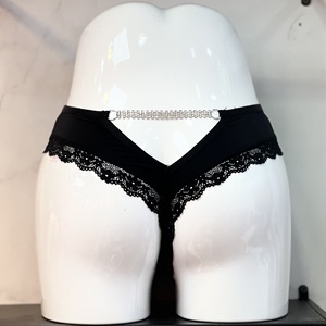 High Quality Sexy Women's Low Waist Hip Hollow Chain Underwear <b>Thong</b> Fashionable Lace Women's Underwear - Product Image 3