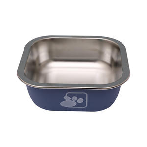 Automatische hondenbak en pot van roestvrij staal, anti-omvallend, extra grote hondenvoercontainer, voerbak voor huisdieren, 0,12 kg - Product Image 1