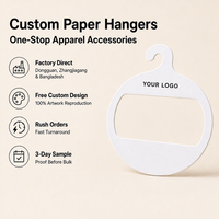 Cintres en carton écologiques en gros, personnalisés pour vêtements, écharpes et cravates, pour les magasins d'accessoires de mode