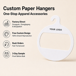 Umweltfreundliche Papier-Karton-Kleiderbügel Großhandel Maßgefertigte Kleider-, Schal- und Krawattenbügel für Modeaccessoire-Geschäfte - Product Image 1