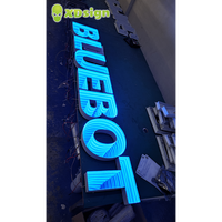 Lettres lumineuses LED personnalisées Infinity Abyss, multicolores, en acrylique semi-transparent, signalétique Bluetooth, étanche IPx7 pour extérieur