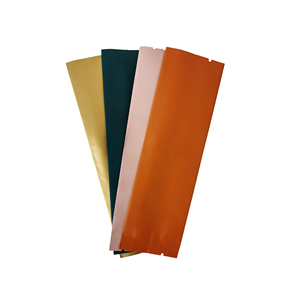 Sacs <span class=keywords><strong>sous</strong></span> <span class=keywords><strong>vide</strong></span> alimentaires à soufflets latéraux en aluminium métallisé laminé plastique, scellables à chaud, disponibles en plusieurs couleurs, pour petits emballages de thé - Product Image 3