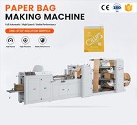 Fabricant de machines à sacs en papier kraft à fond carré à alimentation par rouleaux de haute précision, nouvelle conception