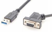 FTDI USB2.0 3,0 a RS232 Serial Derecha Izquierda Lado Cable Salida 45 ° 90 ° 180 ° Grado Ángulo Recto Macho Hembra DB9 Conector
