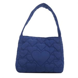 Women's Fashion Casual Small <b>Square</b> Bag Simple Customized Luxury Shoulder Bag Waterproof Polyester Heart Quilting Handbag - Product Image 4