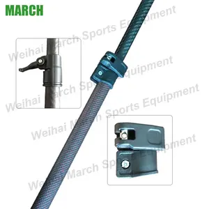 high strength search coil extension detector telescopic black carbon shaft