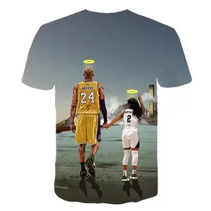 Full 3D personalizzato stampato estate numero 24 8 Mamba Mentality Forever stampa digitale Bryant T-Shirt T-Shirt