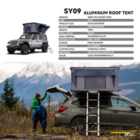 Tente de toit rigide 4x4 tout-terrain populaire, imperméable et à montage rapide pour camping en extérieur et voyages tout-terrain