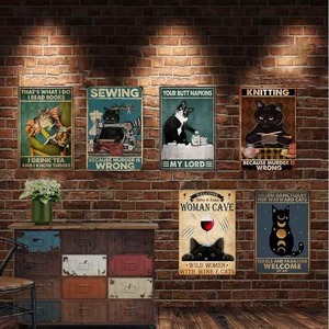 Enseigne en métal rétro décorative <span class=keywords><strong>pour</strong></span> décoration murale maison <span class=keywords><strong>cuisine</strong></span> bar boutique - Product Image 1