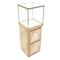 Muebles de Lujo para Tienda de Realidad Virtual, Exhibición de Joyería en Dorado, Aluminio con Iluminación LED, Ecológico, Impermeable y Personalizable