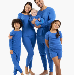 Conjunto de Pijama de <span class=keywords><strong>Dos</strong></span> Piezas de Manga Larga de Alta Calidad <span class=keywords><strong>para</strong></span> Mujer, Pijama de Algodón <span class=keywords><strong>para</strong></span> Mujer, Conjunto de Pijama Familiar Combinable de Algodón Sólido <span class=keywords><strong>para</strong></span> Mujer - Product Image 2