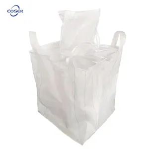 1 Ton Or 2 Ton 1M3 PP Plastic Sling FIBC Jumbo Big Bags Dimensions Of Sand 1000KG