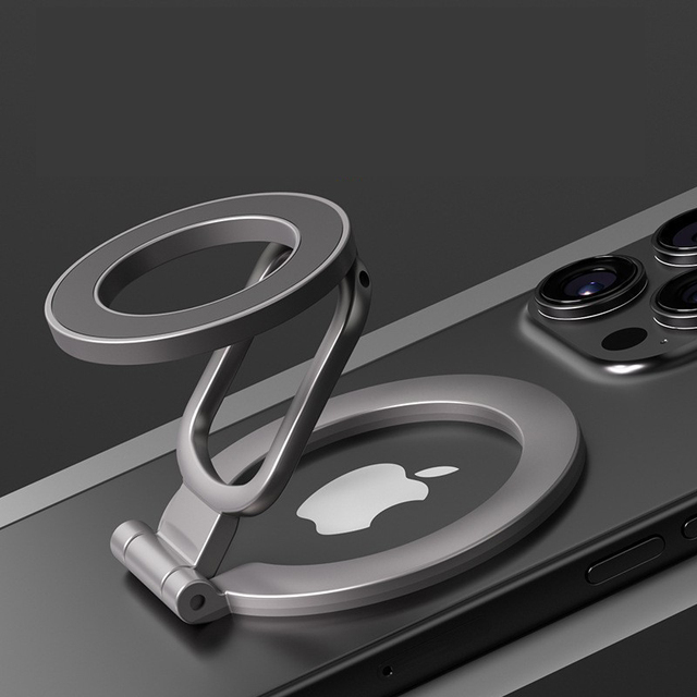 Dual-Sided Magnetic Phone Ring Holder Multi-Functional Ring Grip Desktop Stand All-Metal Bracket Phone Stand