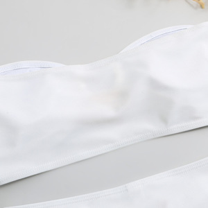 Baju Renang Wanita Model V-Neck Berlubang 2 Potong dengan Tali Serut dan Logo Kustom Liu Ming - Product Image 5