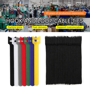 Wholesales Adjustable Reusable Eco-Friendly Cable Ties Self-Gripping Double Side <strong>Hook</strong> <strong>and</strong> <strong>Loop</strong> Back Back <strong>Hook</strong> <strong>Loop</strong> Tapes - Product Image 1