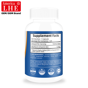 Fórmula Personalizada de Vitamina B2 como Riboflavina, Suplemento para Mejorar el Metabolismo Energético para Hombres y Mujeres, Cápsulas de Vitamina B2 para el Cuidado de la Salud - Product Image 3
