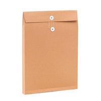 Pochette de rangement pour documents A4 A3 en papier kraft épais et écologique, avec impression numérique, taille personnalisable, pour le bureau