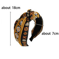 Europe Style Ethnique Tissu Noué Ligas Para el Cabello Corée Large Twist Fleur Noeud Bandeau Amérique Doux Vérifié Cheveux Cravates