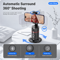 Estabilizador de Gimbal con Seguimiento Facial por IA, Soporte para Teléfono con Control Remoto de 360° °   Soporte Giratorio para Teléfono con Gimbal
