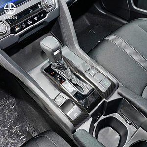 Autoadesivo della copertura dell'abs della struttura della scatola del cambio in fibra di carbonio per <span class=keywords><strong>Honda</strong></span> <span class=keywords><strong>Civic</strong></span> 10th Gen - Product Image 4