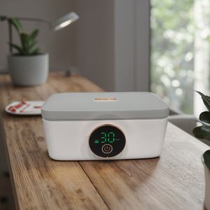 Wholesale Custom Portable 1000ml Rechargeable Electric Lunch <b>Box</b> Multi-Functional with Stainless Steel Housing <b>for</b> <b>Camping</b> - Product Image 3