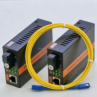 10/100Mbps Fiber Optic Media Converter 25KM Single Mode Single Fiber SC Port RJ45 Ethernet Fiber Transceiver For FTTH Network