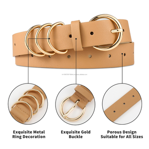 New Arrival <b>Vintage</b> Casual PU <b>Belts</b> for Women Trendy Western Style with Alloy Buckle Custom Sizes and Colors Wholesale - Product Image 2