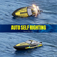 Barco de carreras rápido de alta velocidad de 2,4g, modelo de barco de Control remoto eléctrico, barco Rc sin escobillas para adultos y niños
