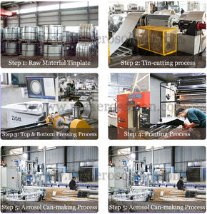 Lata de espray de aerosol de cilindro de hojalata OEM latas de metal recargables vacías al por mayor en varios tamaños-45/49/52/57/65/70mm uso químico - Product Image 5