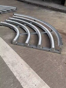 Tốc độ cao dỡ tải đường sắt trượt <span class=keywords><strong>90</strong></span> độ lần lượt kho hàng hóa chuyển mịn hướng dẫn con lăn - Product Image 4