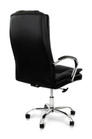 Chaise de bureau de direction ergonomique à dossier haut, en cuir, inclinable, avec logo personnalisé et base métallique, vente en gros d'usine