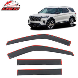 For Ford Explorer 20-25 4PCS In-channel <b>Window</b> Visors Rain Sun Vent <b>Shade</b> Set - Product Image 1