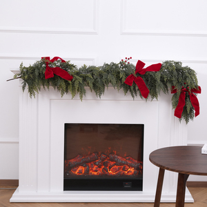 Handmade Artificial Simulation Soft Silicone Cedar Cypress <b>Leaves</b> <b>Vine</b> Christmas Home Pine Needle <b>Vine</b> Decoration - Product Image 6