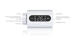 Thermostat intelligent pour <span class=keywords><strong>radiateur</strong></span> HY360, chauffage rapide, Wifi, Zigbee, design moderne, appartement, <span class=keywords><strong>programmable</strong></span> - Product Image 3