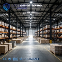 Almacén de Estructura de Acero Prefabricada, Edificio de Almacenamiento de Gran Envergadura, Solución de Almacén Logístico con Estructura de Acero Resistente