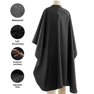 <span class=keywords><strong>Bata</strong></span> de Peluquería Profesional Impermeable de Poliéster con Logotipo Personalizado <span class=keywords><strong>para</strong></span> Clientes, Delantal de Salón, Capa de Peluquero - Product Image 2