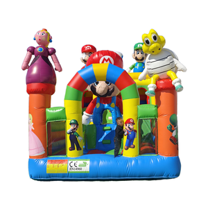 Cho <span class=keywords><strong>Super</strong></span> <span class=keywords><strong>Mario</strong></span> anh em <span class=keywords><strong>Inflatable</strong></span> lâu đài <span class=keywords><strong>bouncy</strong></span> với Slide MOONWALK lâu đài Combo nhảy Trampoline cho trẻ em - Product Image 1