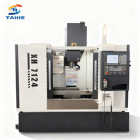 Mesin penggilingan CNC berukuran kecil XH7124, mesin penggilingan CNC yang banyak digunakan dengan poros lancip Bt40