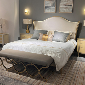 Роскошная французская кровать Caracole с золотистой фольгой - Product Image 5