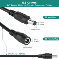 Câble d'extension de connecteur DC mâle-femelle pour bande LED monochrome 2PIN FCOB SMD, fil de contrôleur sans soudure