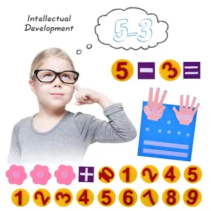 2024 New Design Eco Friendly Early Educational Toys Finger Number Counting Busy Board For Toddler Learning