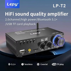 2025 lepy t2 hifi כוח מגבר bt5.1 סטריאו 2 ערוץ מובנה פענוח אודיו usb כרטיס tf - Product Image 3