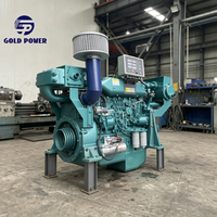 Nouveau prix d'usine, moteur diesel marin de haute qualité à démarrage électrique, refroidi par eau, 135 kW, 4 temps, 4 cylindres, GOLD POWER Euro 2