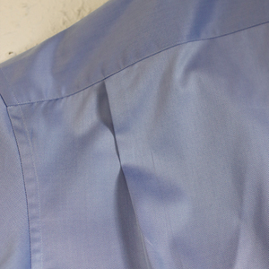 Chemise Habillée Bleue 100 % Coton avec Col Blanc et Poignets Blancs pour Homme, Chemise Formelle Homme Personnalisée Haut de Gamme, RTS/OEM - Product Image 5